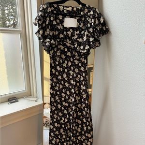 Doen Ruffle Floral Maxi Dress